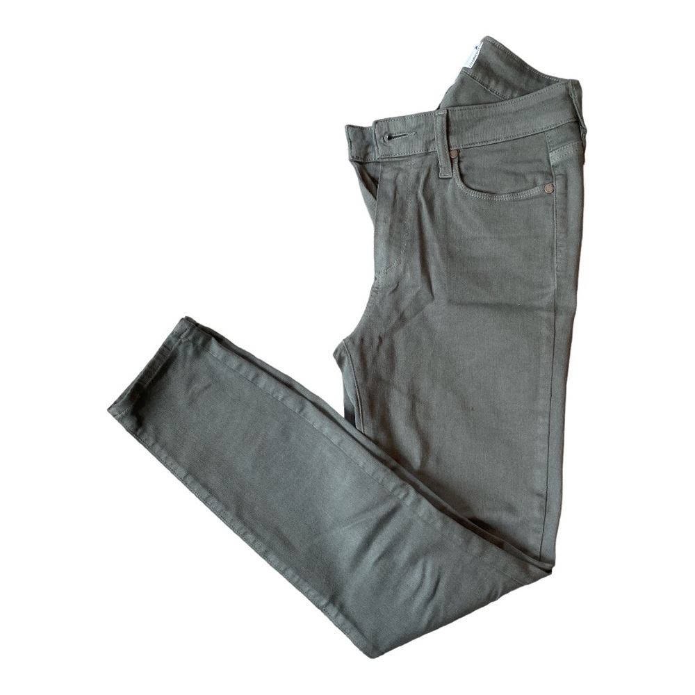Paige Hoxton Ankle women’s stretchy army green jeans size 26
